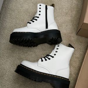 NEW with Tags and box Dr. Martens Jadon White Boots